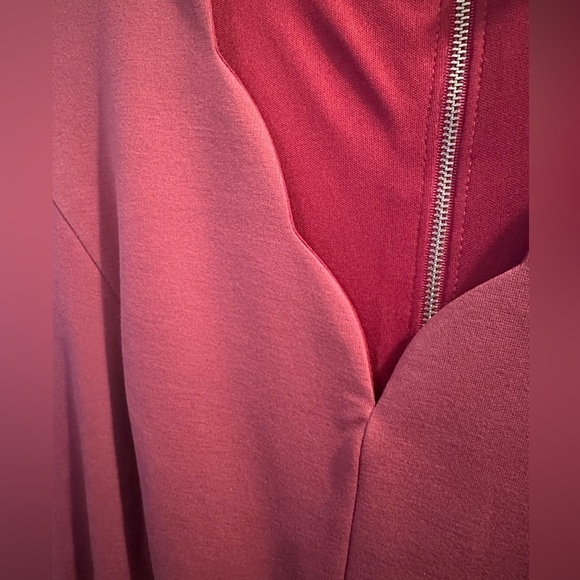 Altar’d State A Beautiful Soul Mauve Scalloped Neck Dress Size 2X - Picture 6 of 7